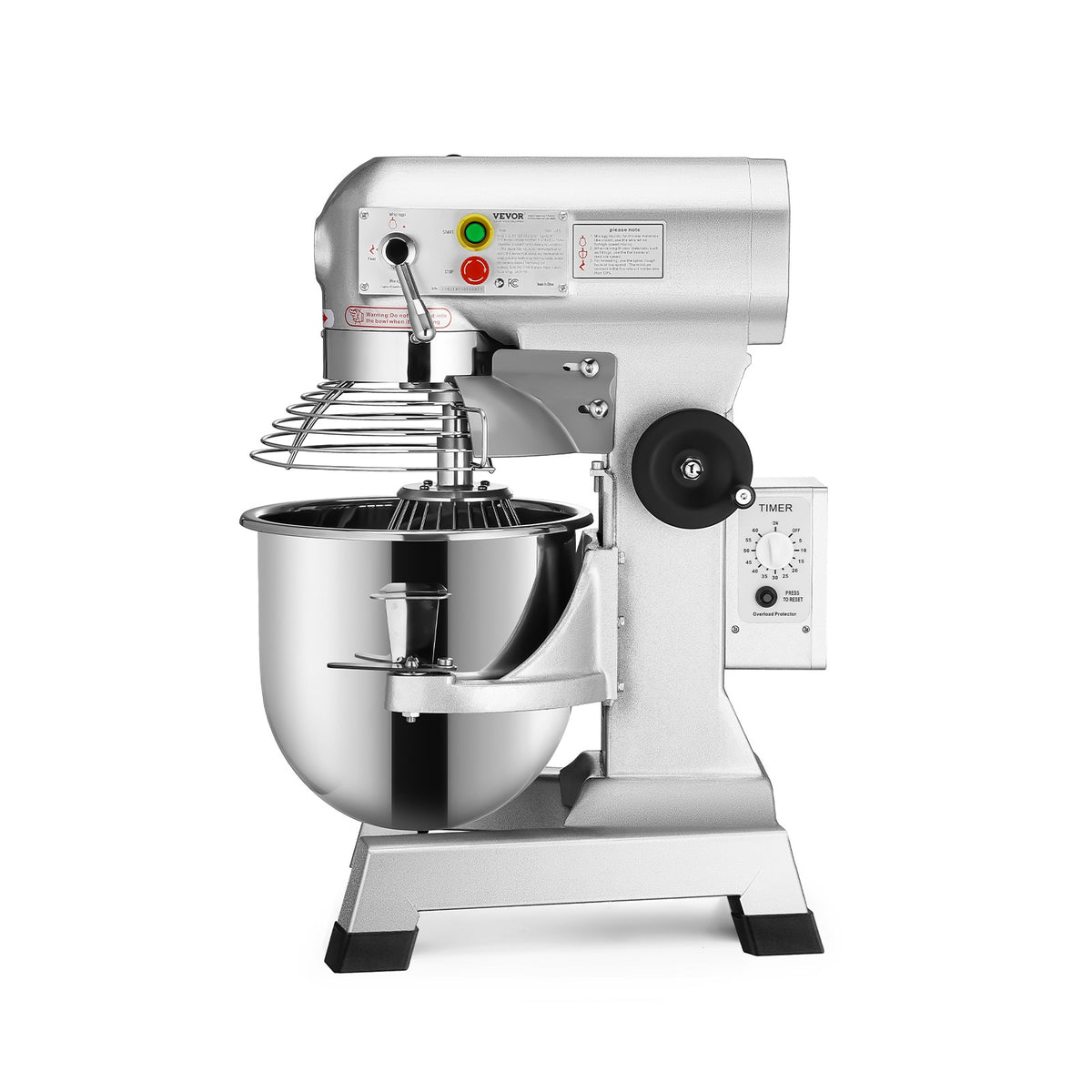 Commercial Dough Food Mixer Gear Driven 30 Qt 1.5 HP 3 Speed Pizza Bakery