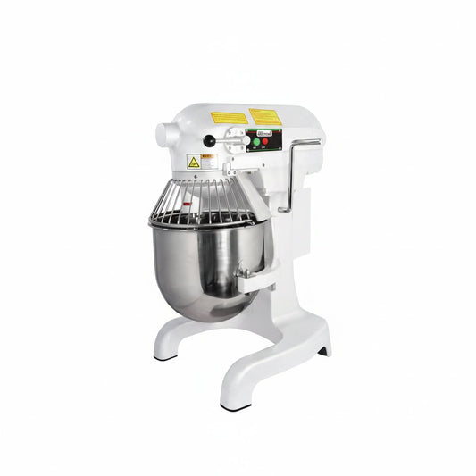 10 L White Commercial-Grade Planetary Mixer