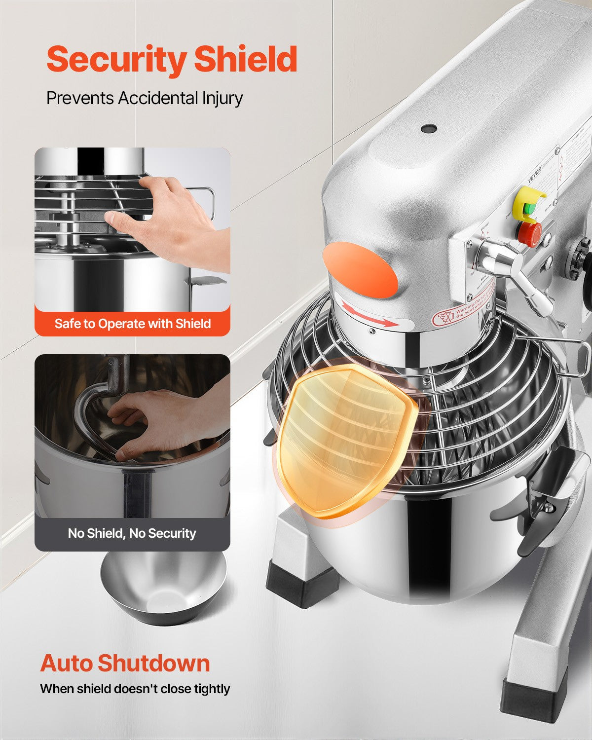 Commercial Dough Food Mixer Gear Driven 30 Qt 1.5 HP 3 Speed Pizza Bakery